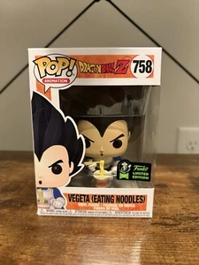 Funko POP! DBZ Vegeta (comer fideos) #758 ECCC 2020 *PEGATINA OFICIAL CON* - Imagen 1 de 6