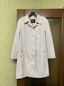 1960’s BURBERRYS VINTAGE WOMAN BODILY RARE COTTON SOLID CLASSIC TRENCH COAT M - Picture 1 of 15