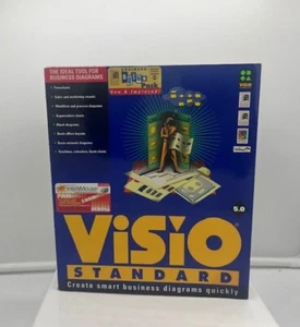 Visio Standard 5.0 For Windows 95 NT 4.0 1997 Business Diagrams Charts Software - Picture 1 of 1