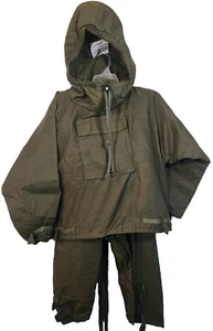 Vtg US NAVY Chemical Protective Jacket & Pants Mens MEDIUM Greenbrier Industries - Picture 1 of 15