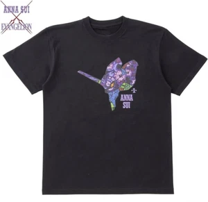 Evangelion x ANNA SUI Unit 01 kaleidoscope T-shirt Black Anime JP Size Asian S - Picture 1 of 2