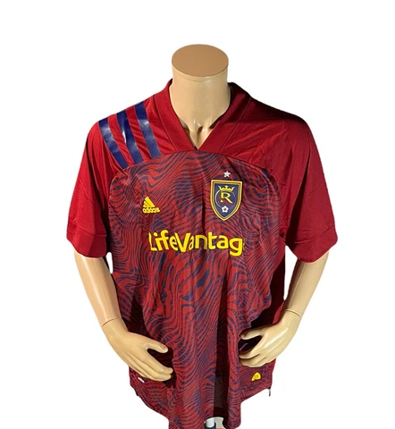 MENS Adidas AEROREADY REAL SALT LAKE MLS Jersey 2XL RED NWT $130 Cover