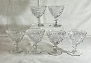 6 Duncan & Miller Kristall Sandwich 4 1/4" 5 Unzen Eisstiele - Bild 1 von 1