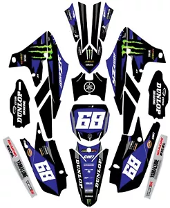 Graphics for Yamaha YZ 450f YZ450F 2018-2022 Decals stickers shrouds - Bild 1 von 1