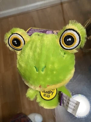 Multipet Pet Knobby Noggins 4 inch Frog big head tiny body dog toy big squeaker - Image 1 of 4