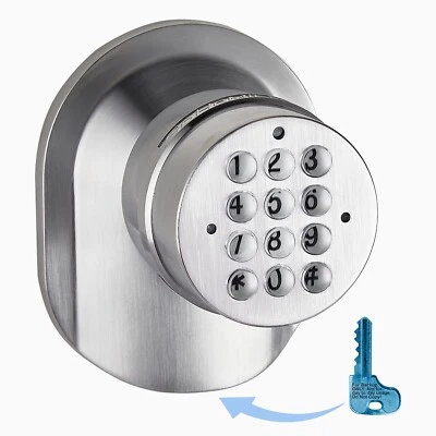SoHoMiLL® Electronic Keypad Door Knob and Lock Set with Backup Key - YL-99 B NEW - Image 1 of 4