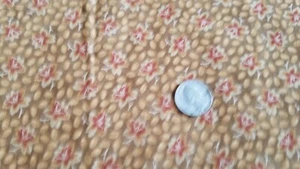 COTTON FABRIC "COLLECTIONS FOR A CAUSE" HERITAGE FOR MODA GOLD FLORALS BTY - Picture 1 of 2