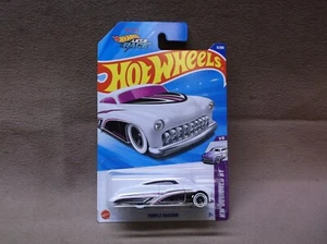 HOT WHEELS 2025 #5 WHITE PURPLE PASSION LARRY WOOD CUSTOM 1950 MERC MERCURY - Picture 1 of 3
