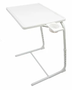 TV Tray Table Portable Foldable & Adjustable Laptop, Eating Plastic Tray Table - Picture 1 of 34