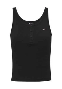 Tommy Hilfiger Jeans Women Top - XS Black Designer Blouse Elegant Chic Fashion - Picture 1 of 3