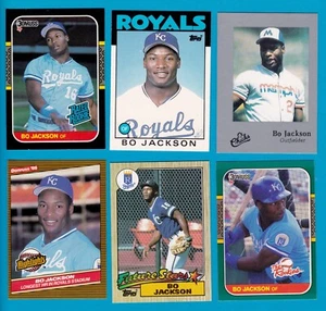 BO JACKSON CARD LOTS U PICK TOPPS SINGLE ROOKIE DONRUSS RR UD 1986 -1990 ROYALS - Picture 1 of 43