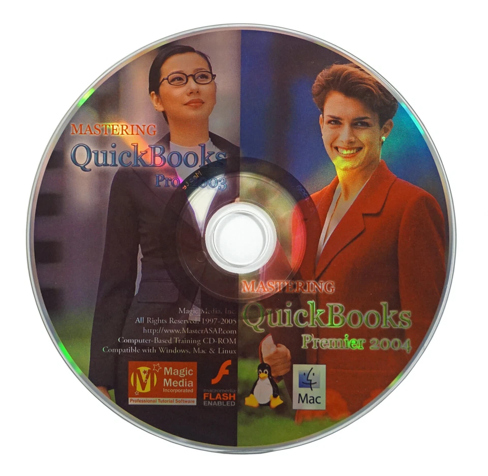 DAMAGED BOX SPECIAL: Learn to use Quickbooks 2004 PREMIER & 2003 PRO Training CD - Image 1 of 1