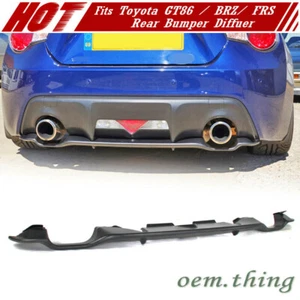 Fit FOR SUBARU BRZ Scion FR-S TOYOTA GT86 Rear Bumper Diffuser Unpainted - Bild 1 von 5