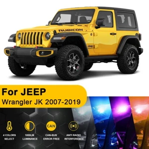7X Car LED Interior Lights Package Kit For JEEP Wrangler JK 2007-2019 + TOOL - Picture 1 of 17