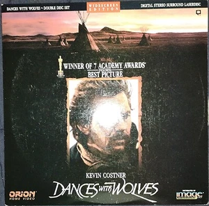DANCES WITH WOLVES (1990) (Laserdisc) Kevin Costner Widescreen - LIKE NEW!!! - Picture 1 of 2