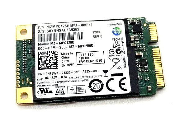Samsung SSD 128 GB mSATA Sata III 6.0Gb/s PC Laptop Notebook Festplatte MPC128D - Bild 1 von 1