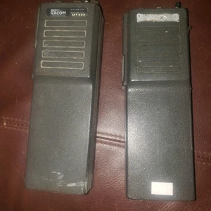 2 Motorola MT500 Two Way Radio Handheld RACOM Labeled Parts Only Ghostbusters  - Picture 1 of 10