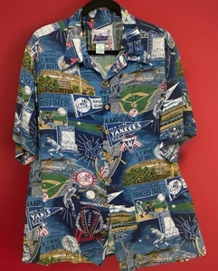 Reyn Spooner New York Yankees Genuine MLB Baseball Button Up XL Shirt - Picture 1 of 8
