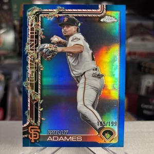 Willy Adames 2025 Topps Holiday RARE Blue Refractor SSP /199 ⭐️ MINT - Bild 1 von 2