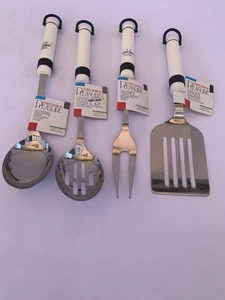 NWT PEDRINI Stainless Steel Kitchen Utensil White Made In Italy - Picture 1 of 5