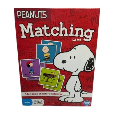Peanuts Matching Game Charlie Brown Snoopy Wonder Forge Memory New  - Image 1 of 4