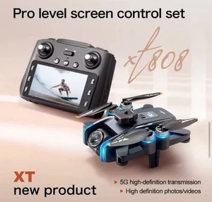8K HD Drone Dual Camera WIFI FPV GPS Foldable Selfie RC Quadcopter XT808 Toys - Picture 1 of 14