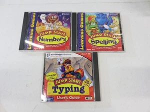 Three Jump Start Learning PC CD-Rom Spelling Numbers Typing Pre to K - Picture 1 of 23