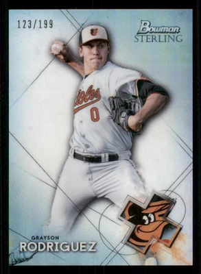 2021 Bowman Sterling Prospects Refractors #BSP25 Grayson Rodriguez /199 - Image 1 of 2