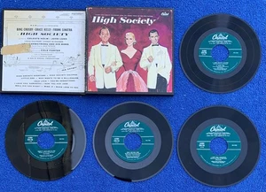 Frank Sinatra in High Society 45 RPM Box Set of 4 Vinyl 45s Excellent Condition - Picture 1 of 2