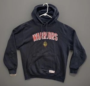 Sudadera con capucha Golden State Warriors para hombre talla L azul Mitchell & Ness logotipo 75 - Imagen 1 de 10