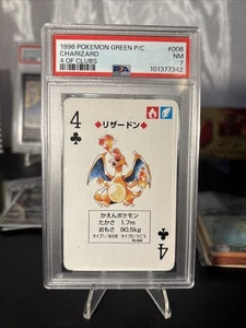 Charizard Pokemon Card 4 Of Clubs 1996 Red Playing Cards #006 PSA 7 NEAR MINT - Picture 1 of 6