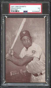 1947-1966 Exhibits Willie Mays Batting PSA 3 VG HOF - Bild 1 von 3
