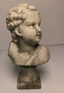 Vintage Mini Cherub Baby Büste auf Sockel Statue Figur Dekor 5,5" repariert  - Bild 1 von 11