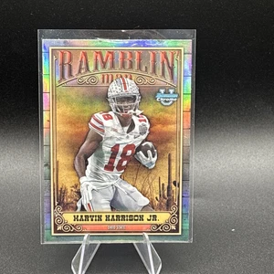 2023 Marvin Harrison Jr. Topps Bowman Chrome U Ramblin Man #RM-13 Ohio State - Picture 1 of 6