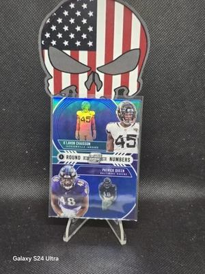 2020 Panini Contenders Optic Round Numbers Blue #15 Chaisson/Queen 86/99 RAVENS - Image 1 of 2