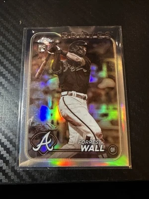2024 Topps Chrome - Forrest Wall #176 Sepia Refractor (RC) - Image 1 of 2