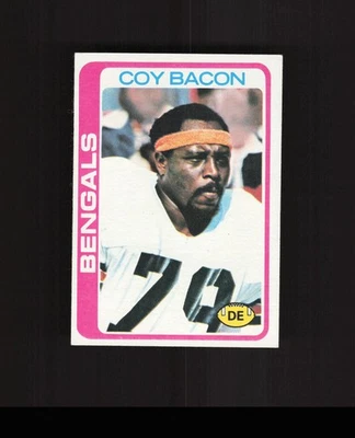 1978 Topps #135 Coy Bacon Football Card Cincinnati Bengals - Image 1 of 2