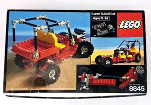 Vintage 1982 LEGO 8845 Expert Builder Set Buggy Incomplete 120 Pieces w/ Box - Picture 1 of 10