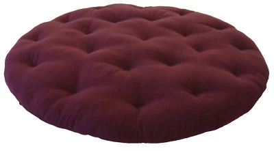 DANFUTON 54" PAPASAN BURGUNDY COTTON CUSHION CHAIR CUSHIONS
