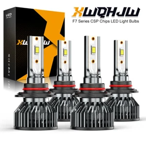 9005 9006 LED Headlight Bulbs 4 For Chevy C10 C/K 1500 Tahoe Silverado 1994-1998 - Picture 1 of 8