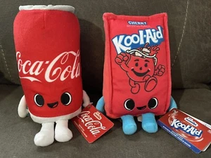 Funko Pop Plush Ad Icons Kool-Aid Packet Coke-Cola Set - Picture 1 of 2