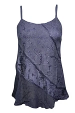 Women Elegant Blouse Top Spaghetti Strap Boho Gypsy Hippie Free Spirit Tank Tops