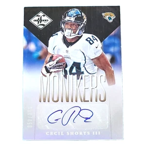 2013 Panini Limited Monikers Autographs Silver #48 Cecil Shorts /299 - Bild 1 von 1