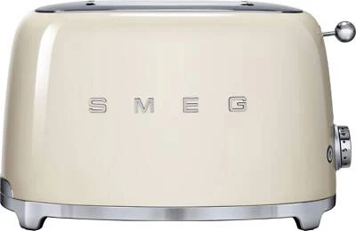 Smeg TSF01CREU 2-Schlitz-Toaster Creme neu ovp