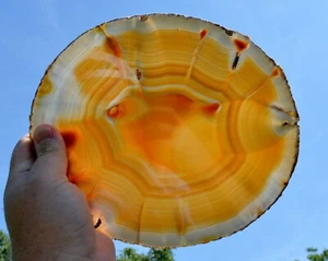 Tranche - Agate 23 cm - 592 grammes - Rio Grande do Sul, Brésil - Picture 1 of 5