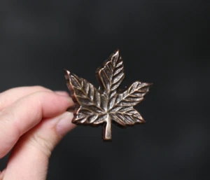 Maple Leaf Napkin Rings (Set of 2) Fall Thanksgiving Table Decor Metal DII - Picture 1 of 3