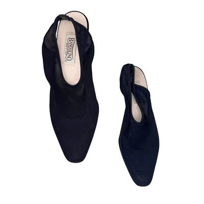 Bandolino Navy Mesh Slingback Heels Size 8 M NEW Classic Office Summer Work  - Image 1 of 4
