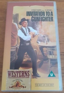 Invitation To A Gunfighter VHS Video Tape Yul Brynner LIKE NEW CONDITION - Foto 1 di 4