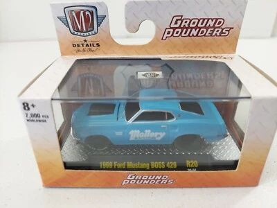 1969 FORD MUSTANG BOSS 429 GROUND POUNDERS  Series by M2 MACHINES  R20 20-04 - Image 1 of 4