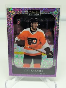 2021-22 O-Pee-Chee Platinum Violet Pixels #'d 029/299 Joel Farabee #43 volantini - Foto 1 di 2